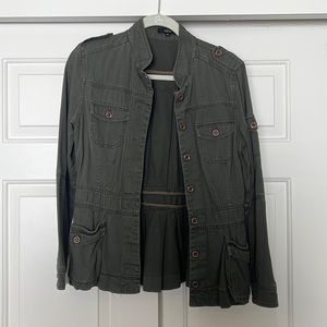 Military green utility style jacket